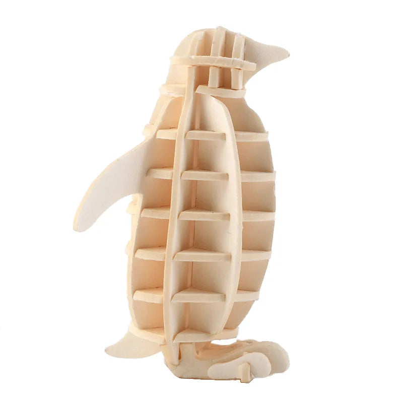 3D Wooden Puzzle - DIY Assembly Model Kit for Kids & Adults