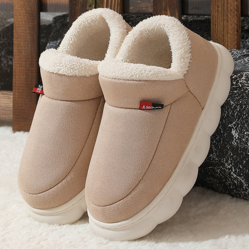 Plush Memory Foam Slippers - Warm Suede House Shoes