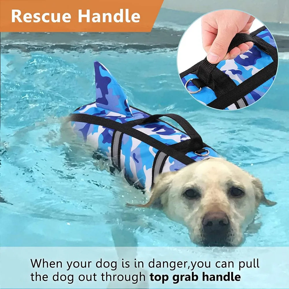 Dog Life Jacket - Shark Fin Design Pet Swimming Vest