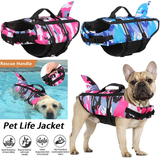 Dog Life Jacket - Shark Fin Design Pet Swimming Vest