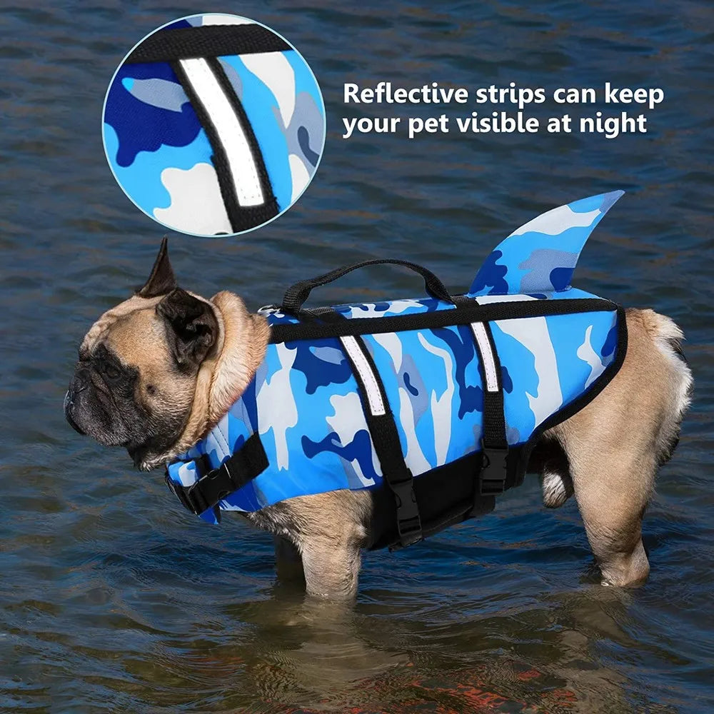 Dog Life Jacket - Shark Fin Design Pet Swimming Vest