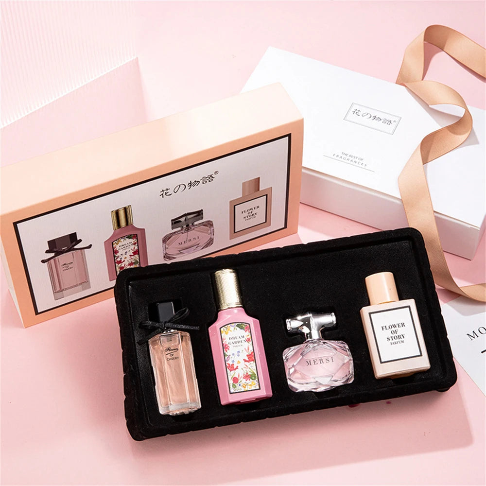 Brand Perfume Women Gift Box Four Piece Set Plant Floral Scent Pheromone Lasting Fragrance Exudes Feminine Charm духи женские