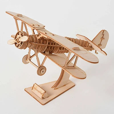 3D Wooden Puzzle - DIY Assembly Model Kit for Kids & Adults