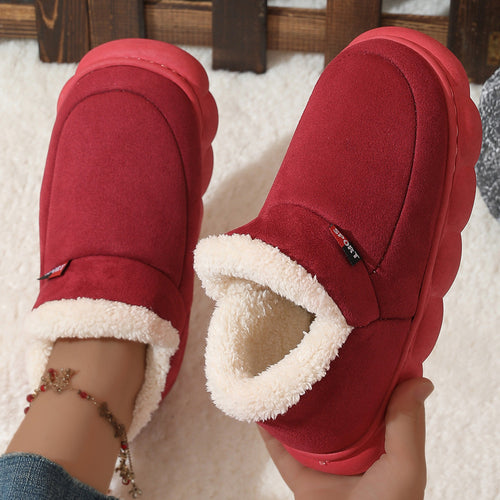 Plush Memory Foam Slippers - Warm Suede House Shoes