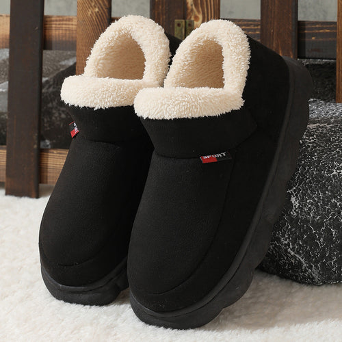 Plush Memory Foam Slippers - Warm Suede House Shoes
